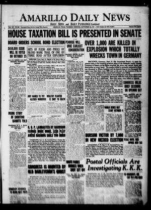 Amarillo Daily News (Amarillo, Tex.), Vol. 12, No. 223, Ed. 1 Thursday, September 22, 1921