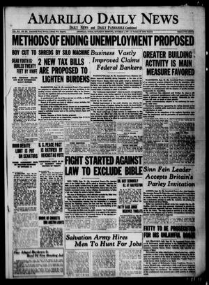 Amarillo Daily News (Amarillo, Tex.), Vol. 12, No. 231, Ed. 1 Saturday, October 1, 1921