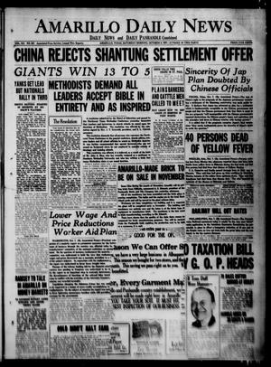Amarillo Daily News (Amarillo, Tex.), Vol. 12, No. 237, Ed. 1 Saturday, October 8, 1921