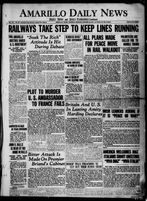 Amarillo Daily News (Amarillo, Tex.), Vol. 12, No. 247, Ed. 1 Thursday, October 20, 1921