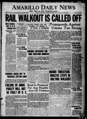 Amarillo Daily News (Amarillo, Tex.), Vol. 12, No. 254, Ed. 1 Friday, October 28, 1921