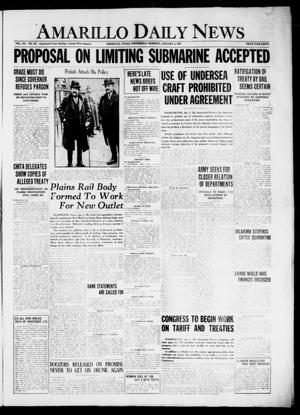 Amarillo Daily News (Amarillo, Tex.), Vol. 12, No. 312, Ed. 1 Wednesday, January 4, 1922