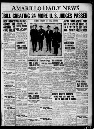Primary view of object titled 'Amarillo Daily News (Amarillo, Tex.), Vol. 13, No. 77, Ed. 1 Saturday, April 8, 1922'.