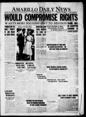 Amarillo Daily News (Amarillo, Tex.), Vol. 13, No. 172, Ed. 1 Saturday, July 29, 1922