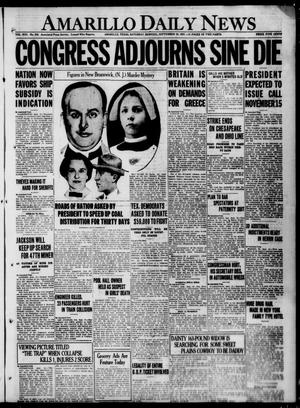 Amarillo Daily News (Amarillo, Tex.), Vol. 13, No. 219, Ed. 1 Saturday, September 23, 1922