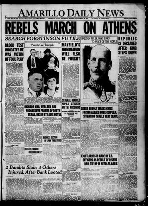Amarillo Daily News (Amarillo, Tex.), Vol. 13, No. 223, Ed. 1 Thursday, September 28, 1922