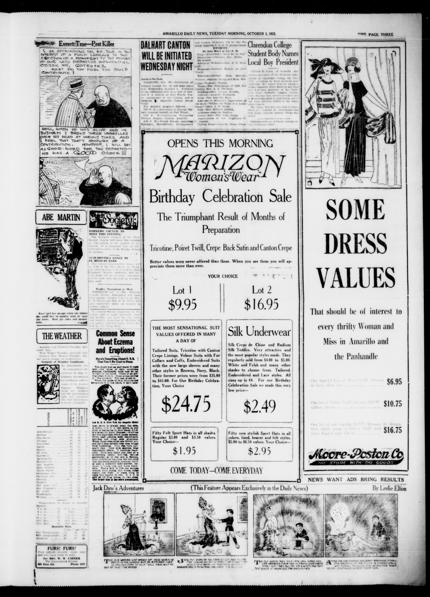 Amarillo Daily News (Amarillo, Tex.), Vol. 13, No. 227, Ed. 1 Tuesday, October 3, 1922
                                                
                                                    [Sequence #]: 9 of 12
                                                