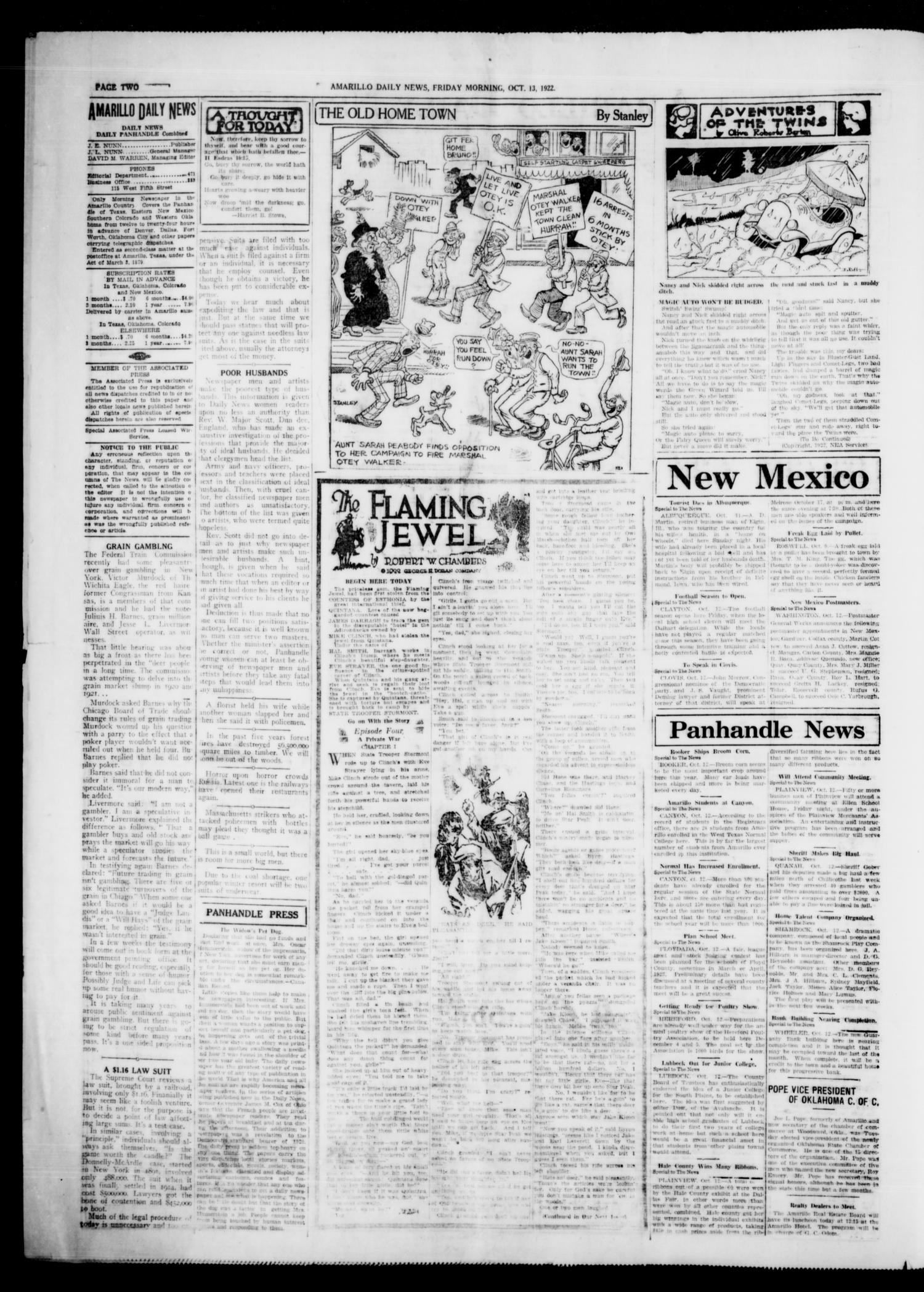 Amarillo Daily News (Amarillo, Tex.), Vol. 13, No. 306, Ed. 1 Friday, October 13, 1922
                                                
                                                    [Sequence #]: 6 of 10
                                                