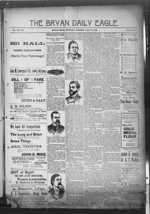 The Bryan Daily Eagle. (Bryan, Tex.), Vol. 1, No. 201, Ed. 1 Thursday, July 23, 1896