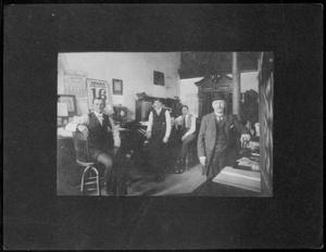 [The interior of the office of J. H. P. Davis Bank.]