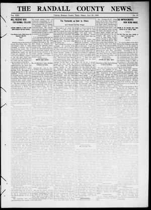 Primary view of object titled 'The Randall County News. (Canyon City, Tex.), Vol. 13, No. 17, Ed. 1 Friday, July 23, 1909'.