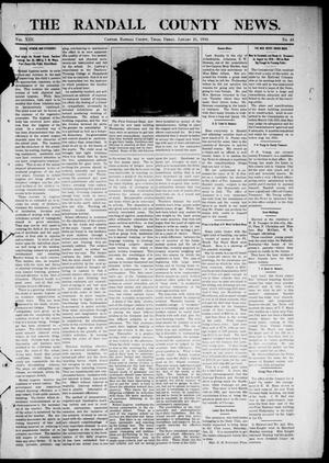 Primary view of object titled 'The Randall County News. (Canyon City, Tex.), Vol. 13, No. 43, Ed. 1 Friday, January 21, 1910'.