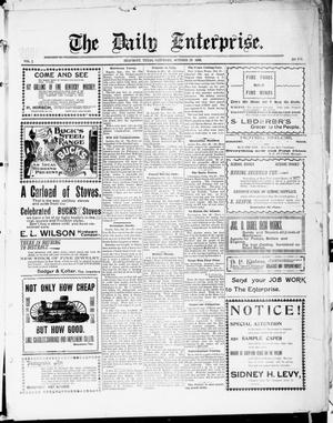 Primary view of object titled 'The Daily Enterprise (Beaumont, Tex.), Vol. 2, No. 172, Ed. 1 Saturday, October 29, 1898'.