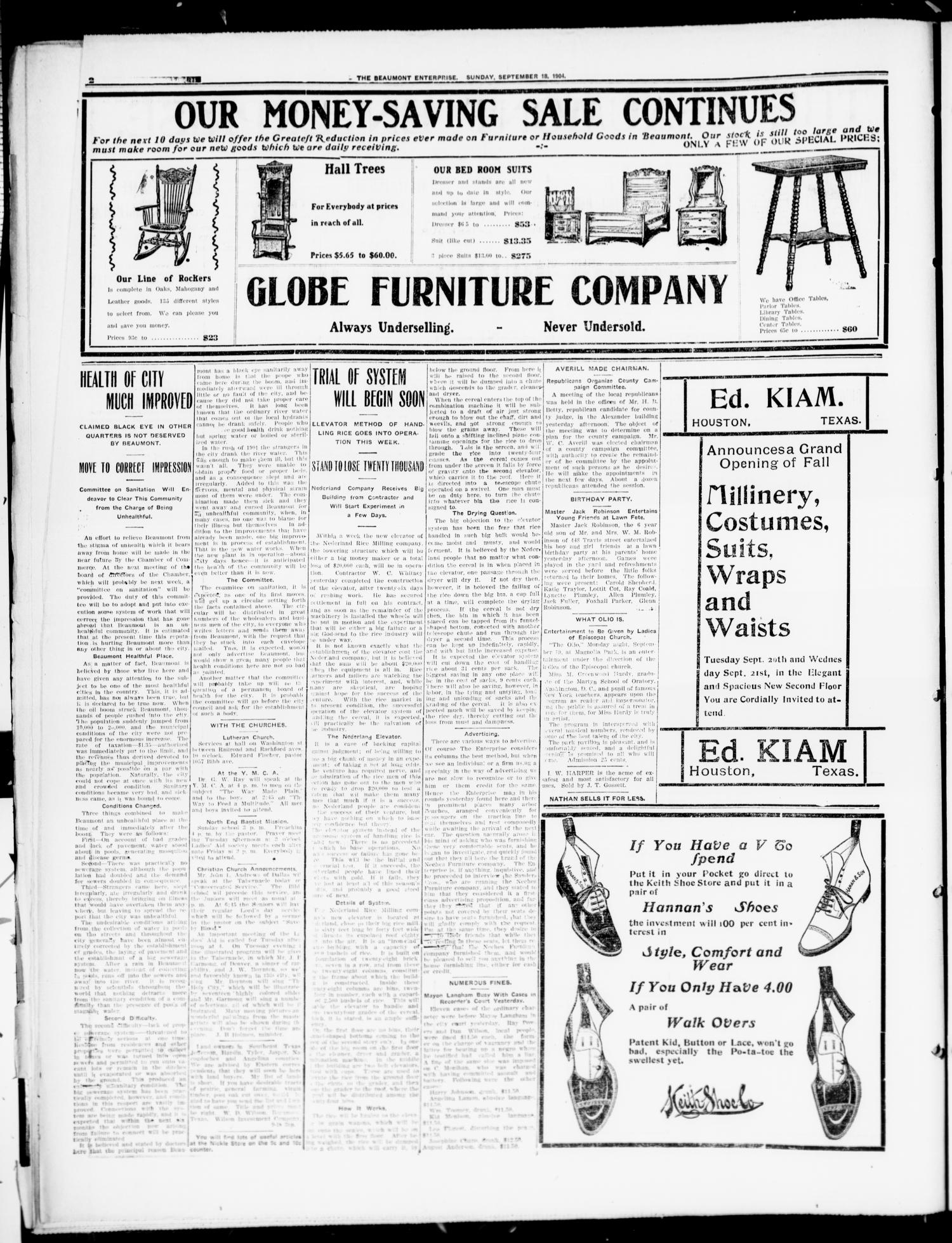 The Beaumont Enterprise (Beaumont, Tex.), Vol. 8, No. 150, Ed. 1 Sunday, September 18, 1904
                                                
                                                    [Sequence #]: 2 of 8
                                                