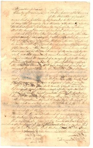 Primary view of object titled 'Washington County  legal documents'.