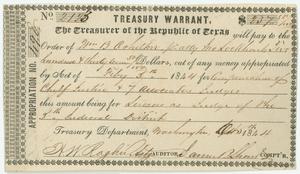 Treasury warrant