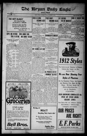 The Bryan Daily Eagle and Pilot (Bryan, Tex.), Vol. 17, No. 43, Ed. 1 Thursday, January 25, 1912