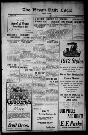 The Bryan Daily Eagle and Pilot (Bryan, Tex.), Vol. 17, No. 45, Ed. 1 Saturday, January 27, 1912