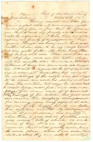 Primary view of object titled '[Letter from Maria B. Smith to her sister, Rosanna Grimes]'.