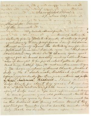[Letter from W.B. Ochiltree to Jesse Grimes, November 27, 1847]