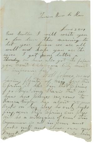 Primary view of object titled '[Letter to Johnson Moorhead]'.