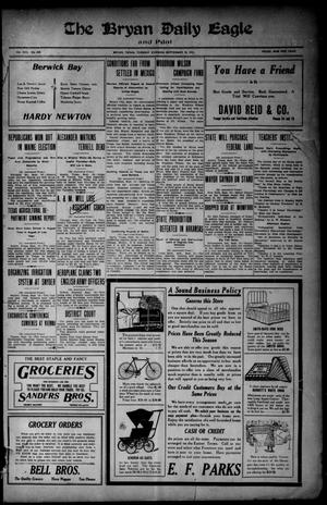 The Bryan Daily Eagle and Pilot (Bryan, Tex.), Vol. 17, No. 249, Ed. 1 Tuesday, September 10, 1912