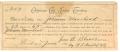 Thumbnail image of item number 1 in: '[Certificate of Ownership issued to Johnson Moorhead]'.