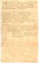 Thumbnail image of item number 1 in: '[Memorandum of business to be transacted in Austin, 1837]'.