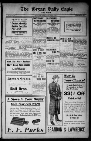 The Bryan Daily Eagle and Pilot (Bryan, Tex.), Vol. 18, No. 40, Ed. 1 Thursday, January 9, 1913