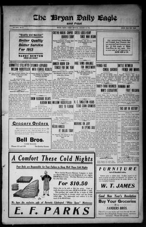 The Bryan Daily Eagle and Pilot (Bryan, Tex.), Vol. 18, No. 41, Ed. 1 Friday, January 10, 1913