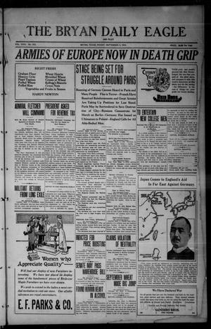 The Bryan Daily Eagle and Pilot (Bryan, Tex.), Vol. 29, No. 213, Ed. 1 Friday, September 4, 1914