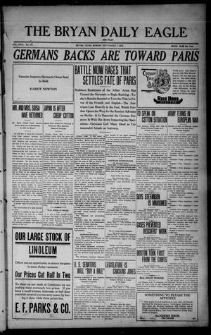 The Bryan Daily Eagle and Pilot (Bryan, Tex.), Vol. 29, No. 215, Ed. 1 Monday, September 7, 1914