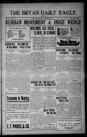 The Bryan Daily Eagle and Pilot (Bryan, Tex.), Vol. 29, No. 230, Ed. 1 Thursday, September 24, 1914