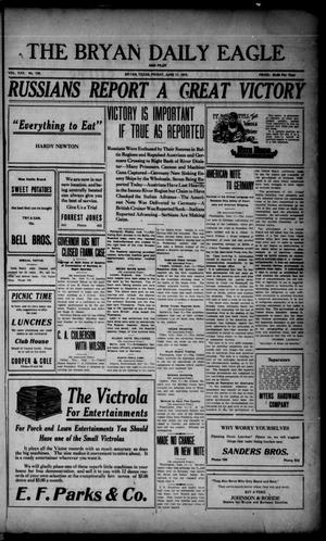 The Bryan Daily Eagle and Pilot (Bryan, Tex.), Vol. 30, No. 139, Ed. 1 Friday, June 11, 1915