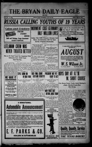 The Bryan Daily Eagle and Pilot (Bryan, Tex.), Vol. 30, No. 182, Ed. 1 Wednesday, July 28, 1915