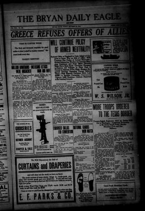 The Bryan Daily Eagle and Pilot (Bryan, Tex.), Vol. 30, No. 255, Ed. 1 Friday, October 22, 1915