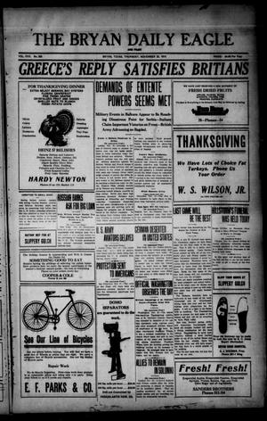 The Bryan Daily Eagle and Pilot (Bryan, Tex.), Vol. 30, No. 283, Ed. 1 Thursday, November 25, 1915