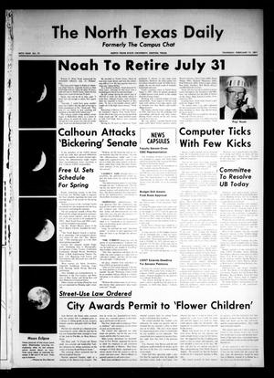 The North Texas Daily (Denton, Tex.), Vol. 54, No. 70, Ed. 1 Thursday, February 11, 1971