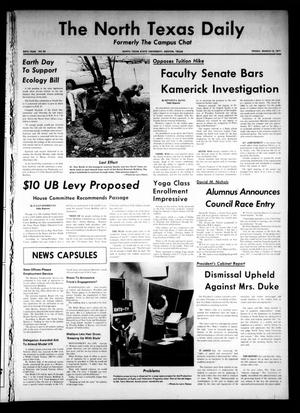 Primary view of object titled 'The North Texas Daily (Denton, Tex.), Vol. 54, No. 85, Ed. 1 Friday, March 12, 1971'.