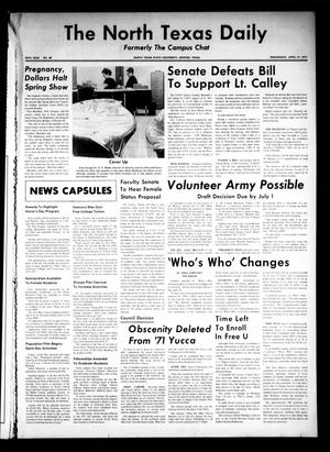 The North Texas Daily (Denton, Tex.), Vol. 54, No. 99, Ed. 1 Wednesday, April 21, 1971