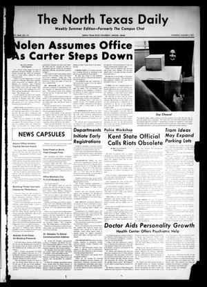 The North Texas Daily (Denton, Tex.), Vol. 54, No. 115, Ed. 1 Thursday, August 5, 1971