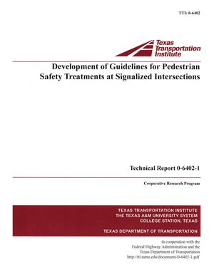 Development of guidelines for pedestrian safety treatments at signalized intersections