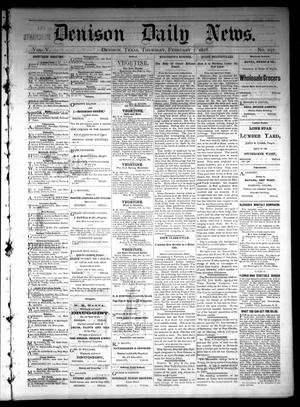 Denison Daily News. (Denison, Tex.), Vol. 5, No. 291, Ed. 1 Thursday, February 7, 1878