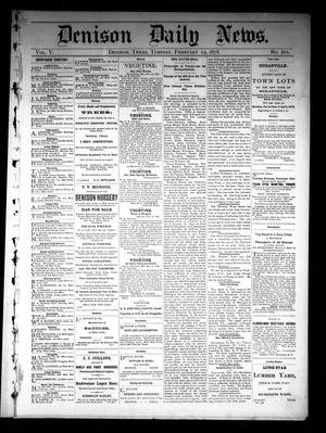 Denison Daily News. (Denison, Tex.), Vol. 5, No. 301, Ed. 1 Tuesday, February 19, 1878