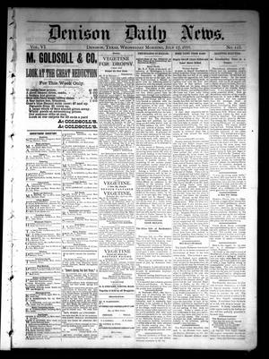 Denison Daily News. (Denison, Tex.), Vol. 6, No. 123, Ed. 1 Wednesday, July 17, 1878