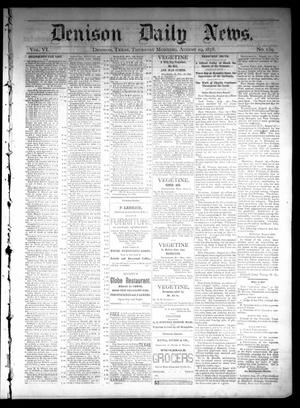 Denison Daily News. (Denison, Tex.), Vol. 6, No. 160, Ed. 1 Thursday, August 29, 1878