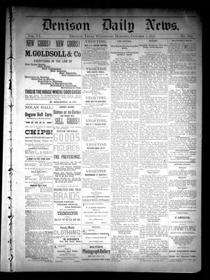 Denison Daily News. (Denison, Tex.), Vol. 6, No. 189, Ed. 1 Wednesday, October 2, 1878