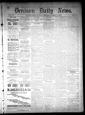 Denison Daily News. (Denison, Tex.), Vol. 6, No. 202, Ed. 1 Thursday, October 17, 1878