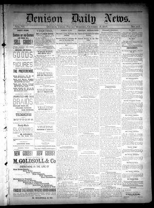 Denison Daily News. (Denison, Tex.), Vol. 6, No. 203, Ed. 1 Friday, October 18, 1878