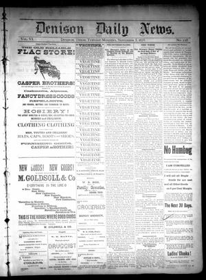 Denison Daily News. (Denison, Tex.), Vol. 6, No. 218, Ed. 1 Tuesday, November 5, 1878